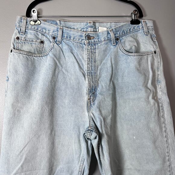 ✨Levi’s Relaxed Straight Leg Jeans Men’s 42x30 Light Wash Vtg 2002 - Picture 11 of 15